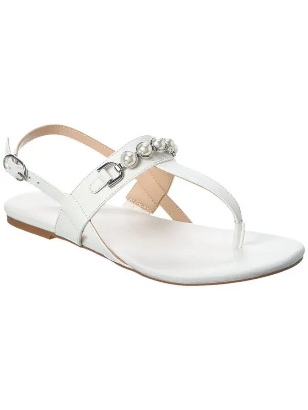 New Stuart Weitzman Women’s Perla T-Strap Leather Sandal Size 9